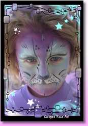 Ottawa kids birthday party face painting cat